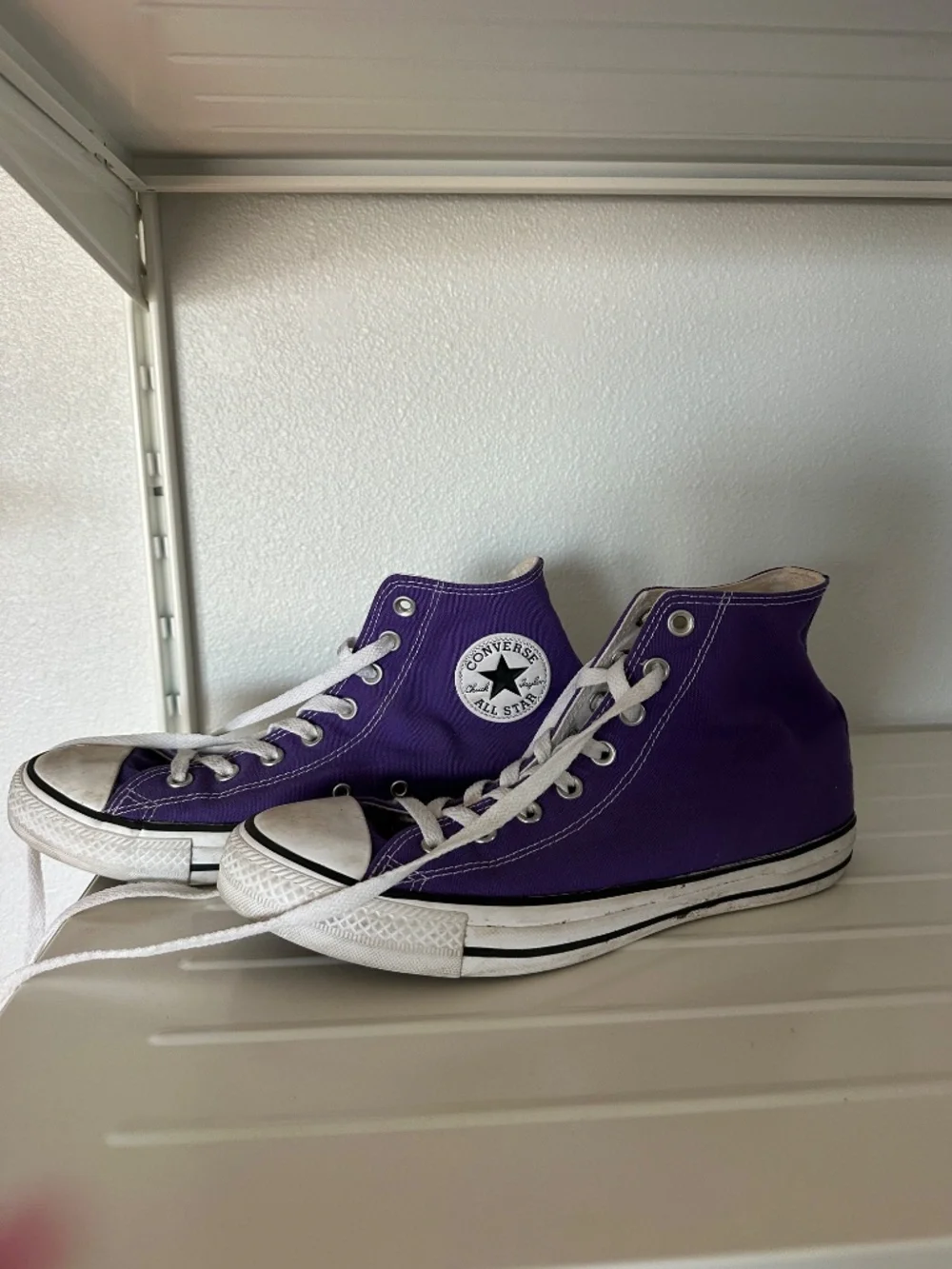 Purple Converse Chuck Taylor All Star High-tops - Picture 2 of 4